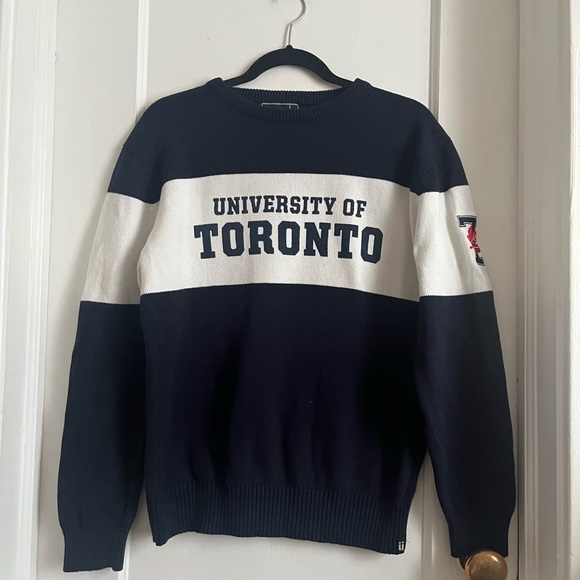 University of Toronto Other - University of Toronto Navy and White Knit Sweater- Unisex